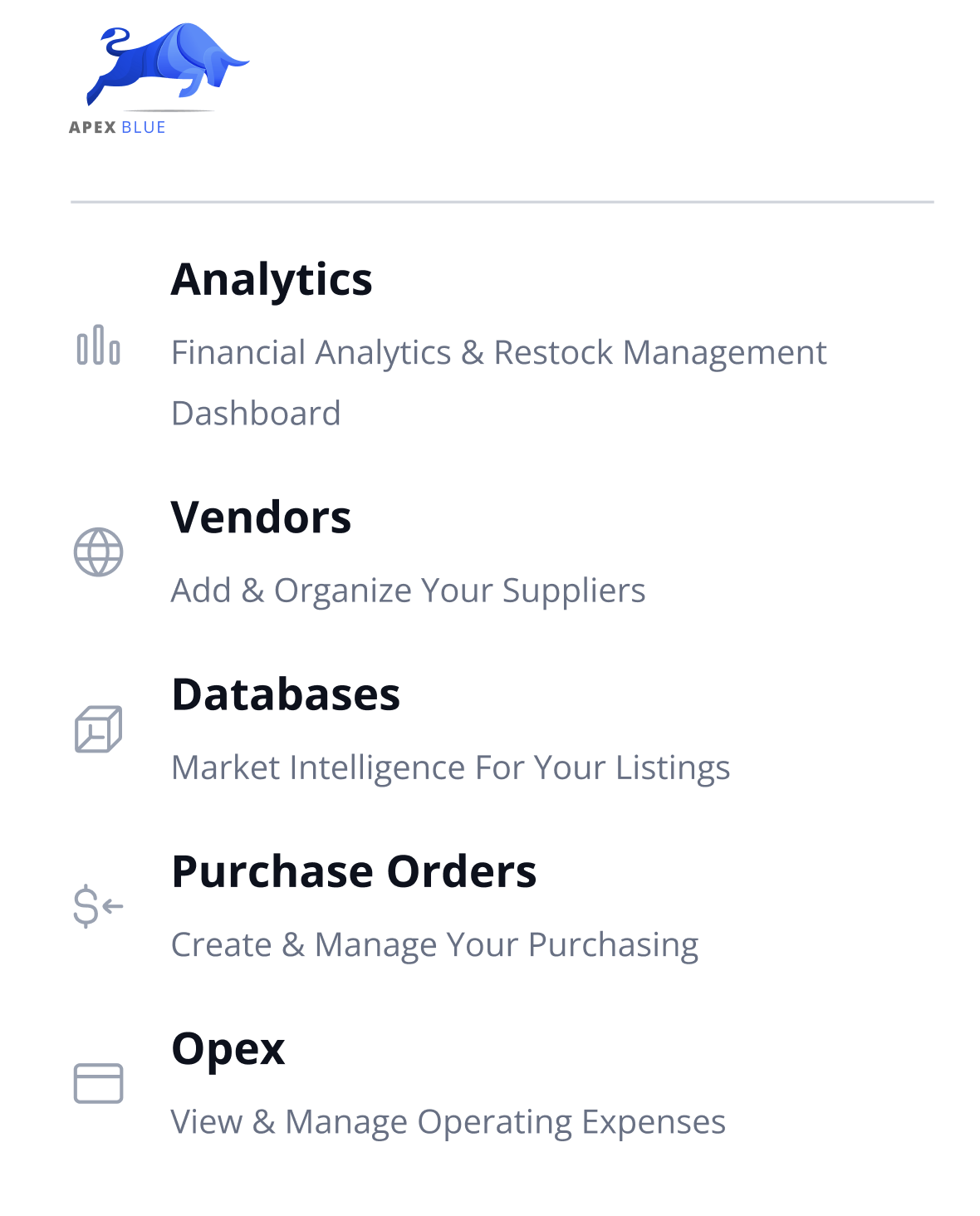 Apex Blue core features overview